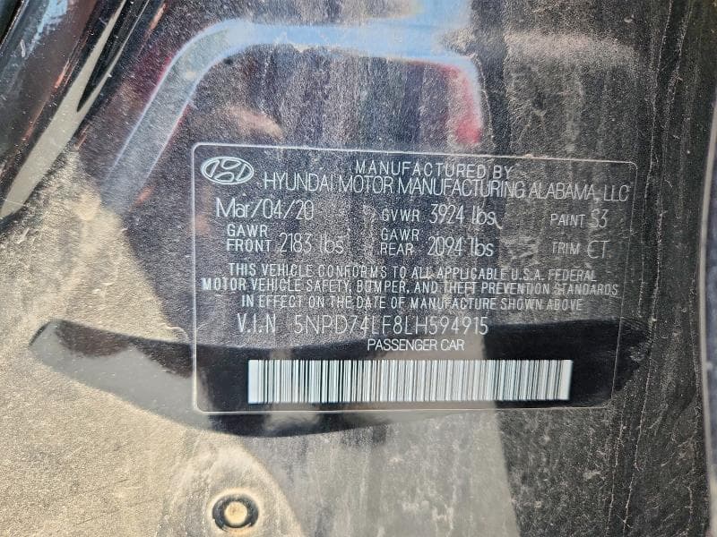 2020 HYUNDAI ELANTRA SE 12