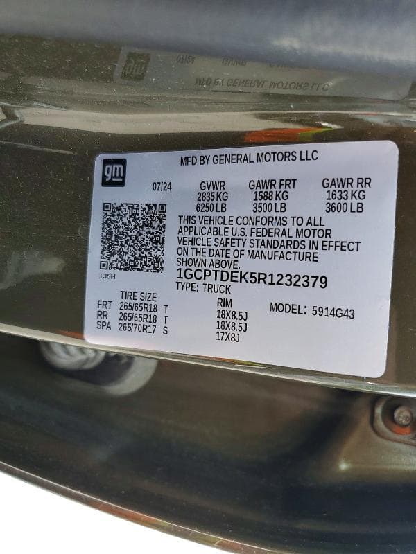 2024 CHEVROLET COLORADO Z71 13