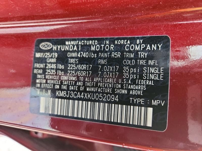 2019 HYUNDAI TUCSON VALUE 13
