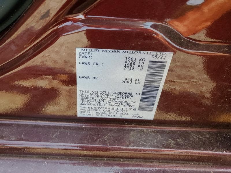 2024 NISSAN ALTIMA SV 12