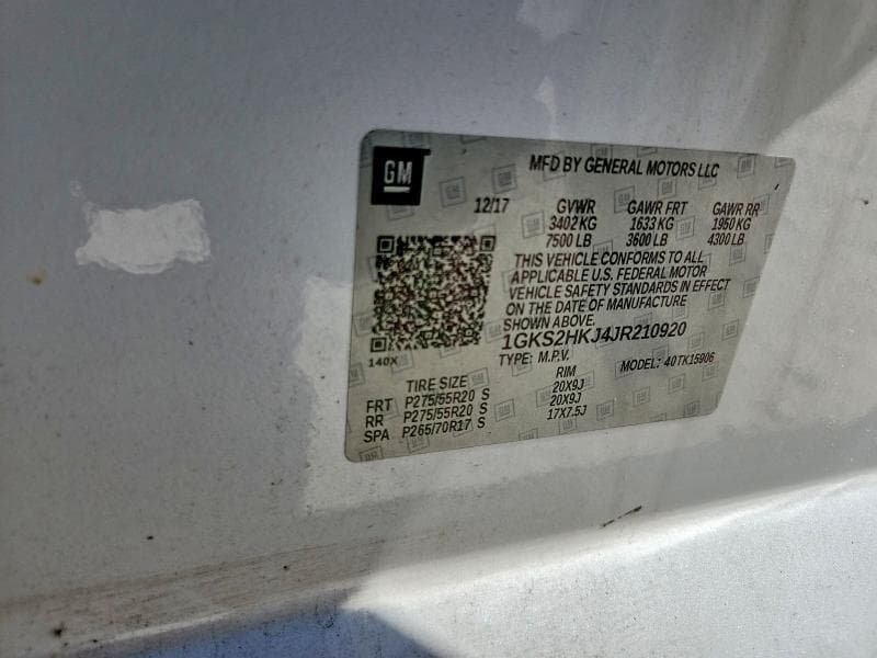 2018 GMC YUKON XL DENALI 13