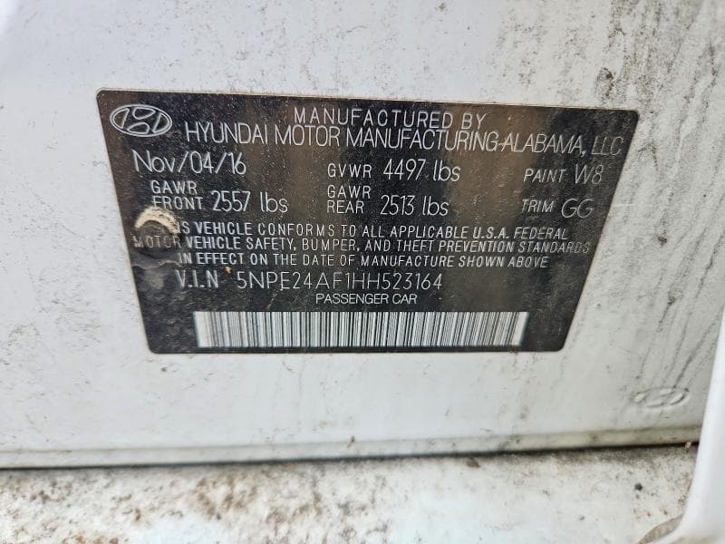 2017 HYUNDAI SONATA SE 12