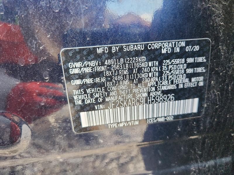 2020 SUBARU FORESTER SPORT 13