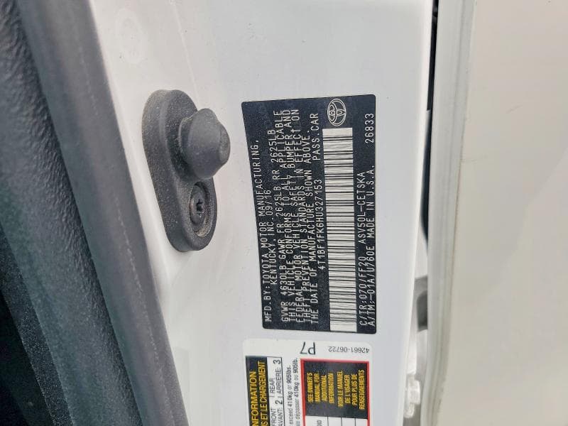 2017 TOYOTA CAMRY SE 12