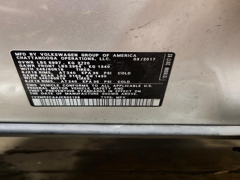 2018 VOLKSWAGEN ATLAS SEL 14