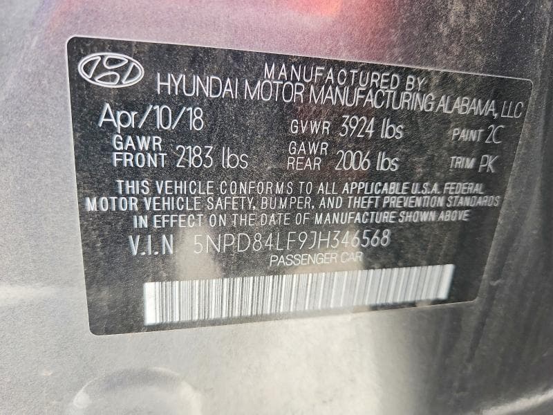 2018 HYUNDAI ELANTRA VALUE EDITION 12
