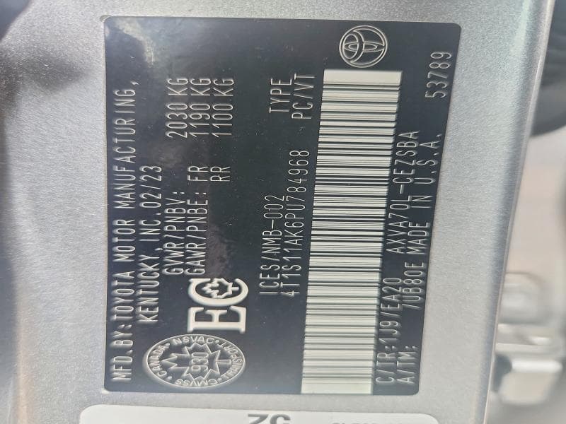 2023 TOYOTA CAMRY SE NIGHT SHADE 12