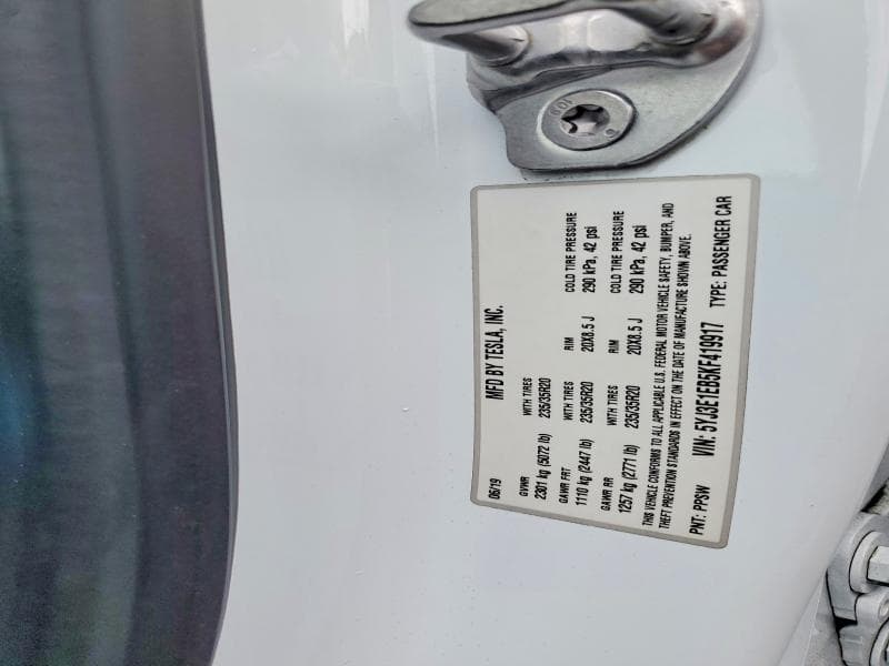 2019 TESLA MODEL 3 12