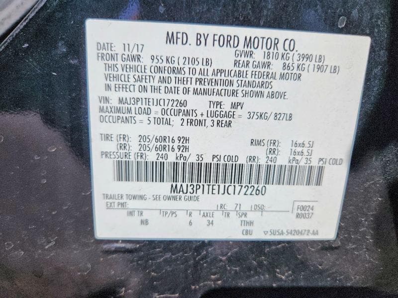 2018 FORD ECOSPORT SE 14