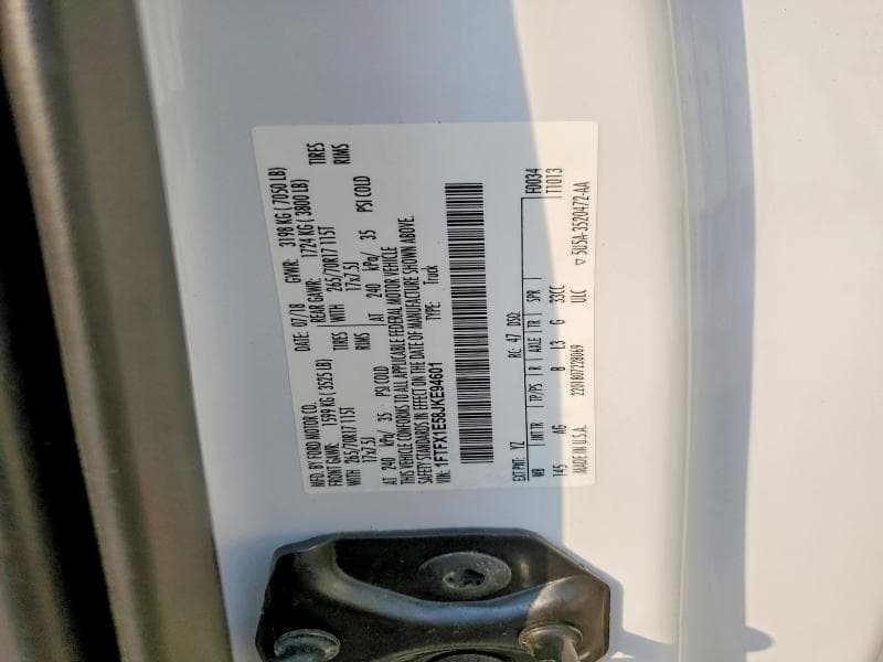 2018 FORD F150 SUPER CAB 12