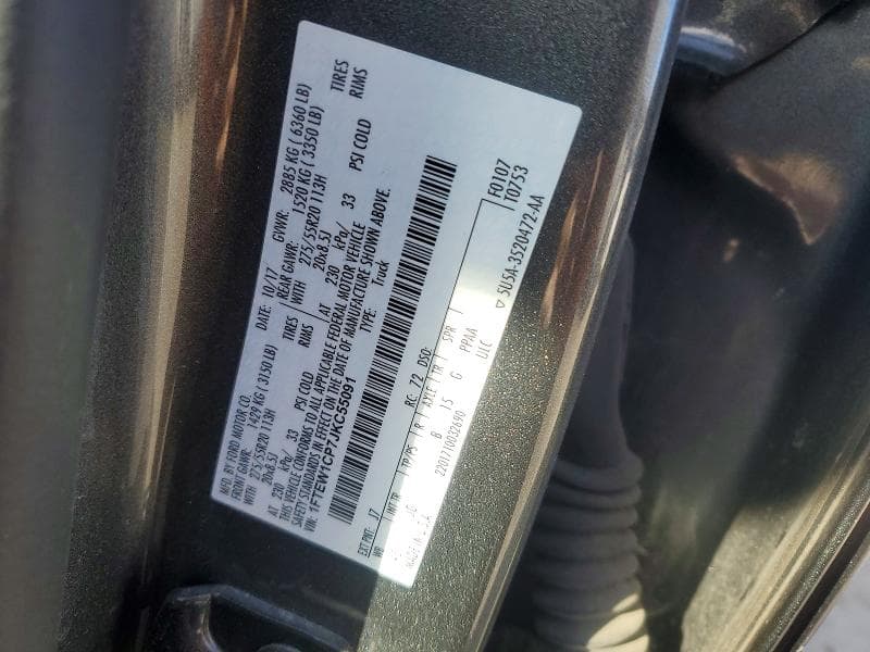 2018 FORD F150 SUPERCREW 12