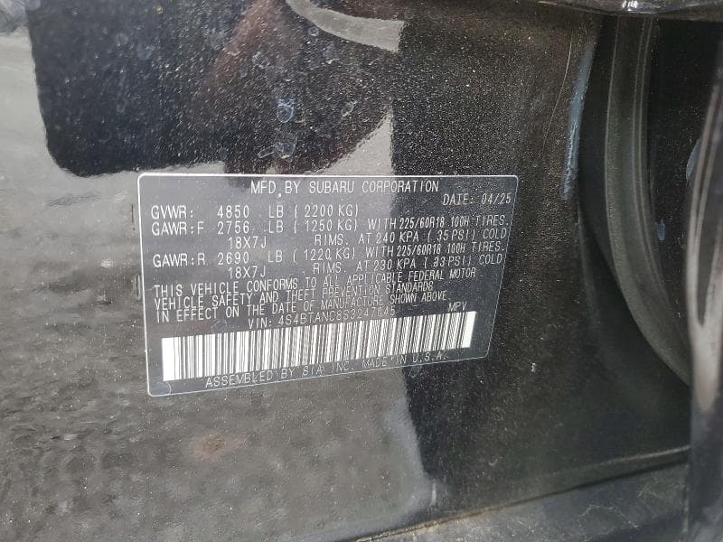2025 SUBARU OUTBACK LIMITED 13