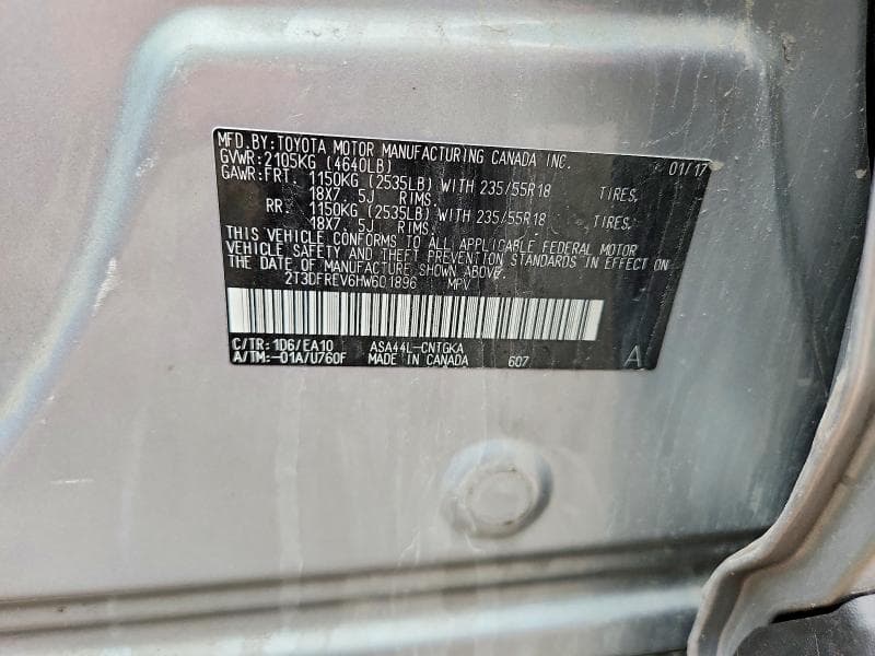 2017 TOYOTA RAV4 LIMITED 13