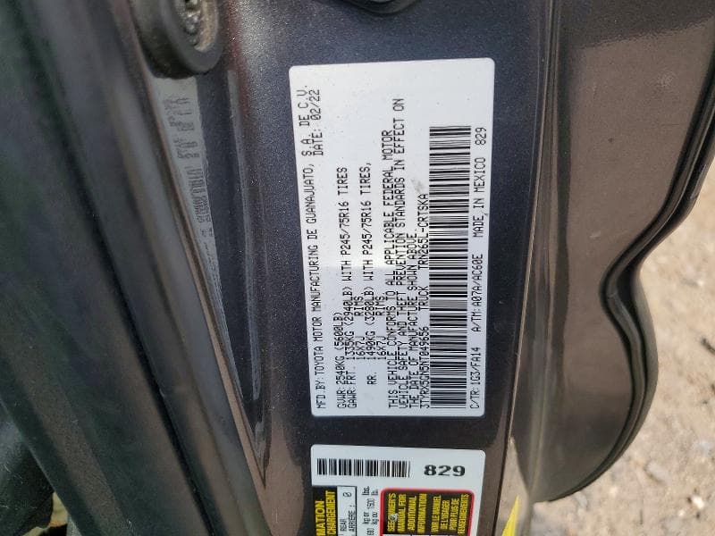 2022 TOYOTA TACOMA SR 12