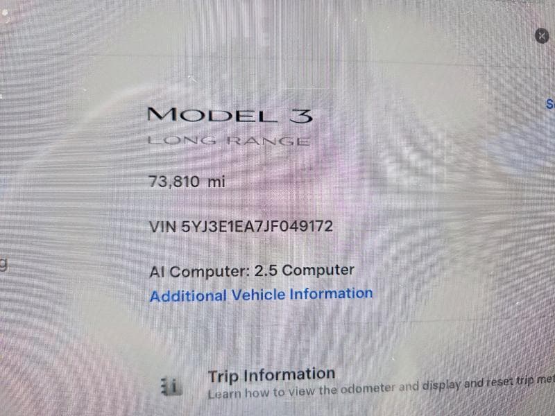 2018 TESLA MODEL 3 9