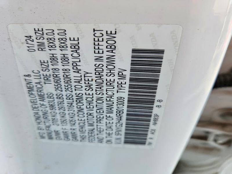 2024 HONDA PILOT EXL 14