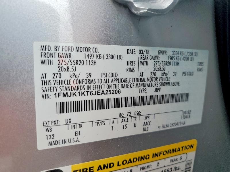 2018 FORD EXPEDITION MAX LIMITED 13