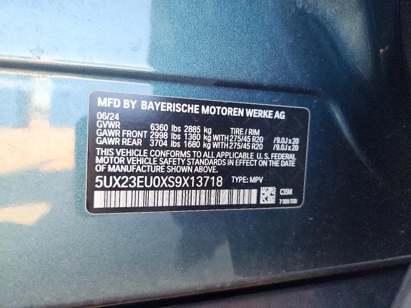2025 BMW X5 XDRIVE40I 13