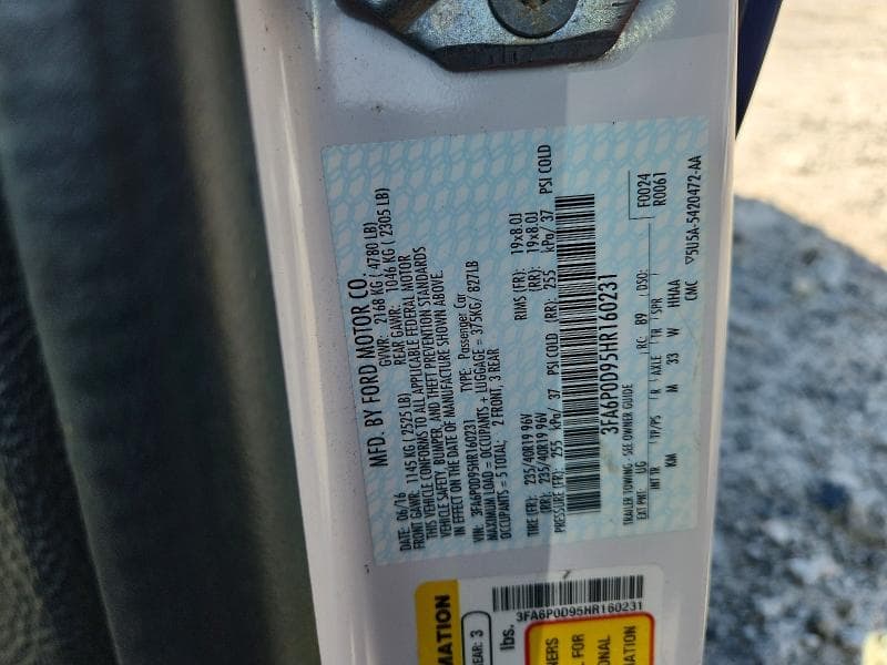 2017 FORD FUSION TITANIUM 13