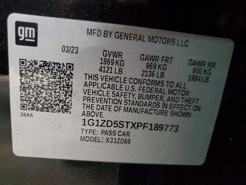 2023 CHEVROLET MALIBU LT 12