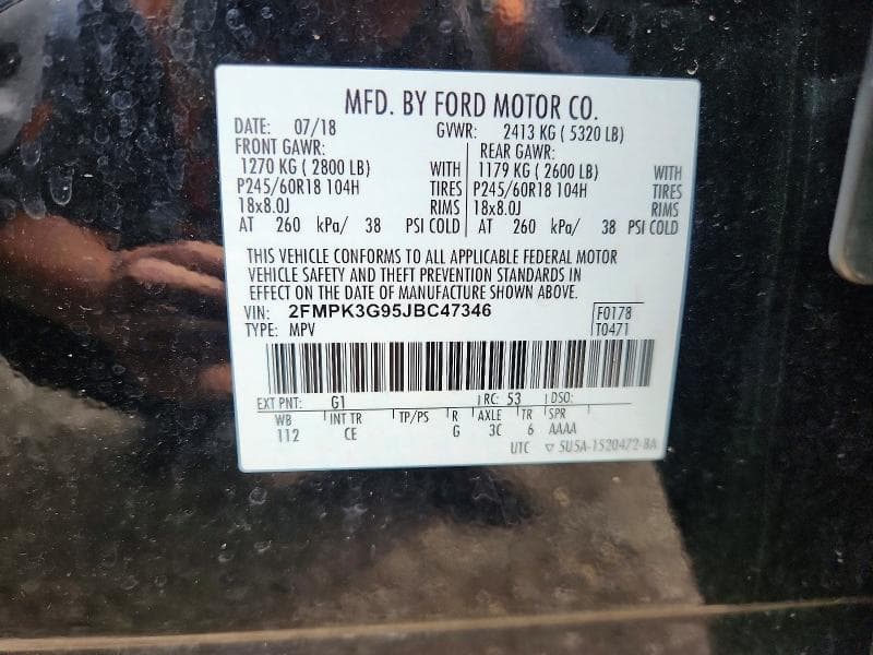 2018 FORD EDGE SE 12