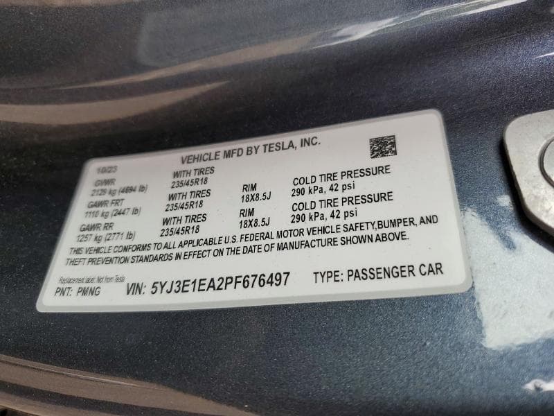 2023 TESLA MODEL 3 12
