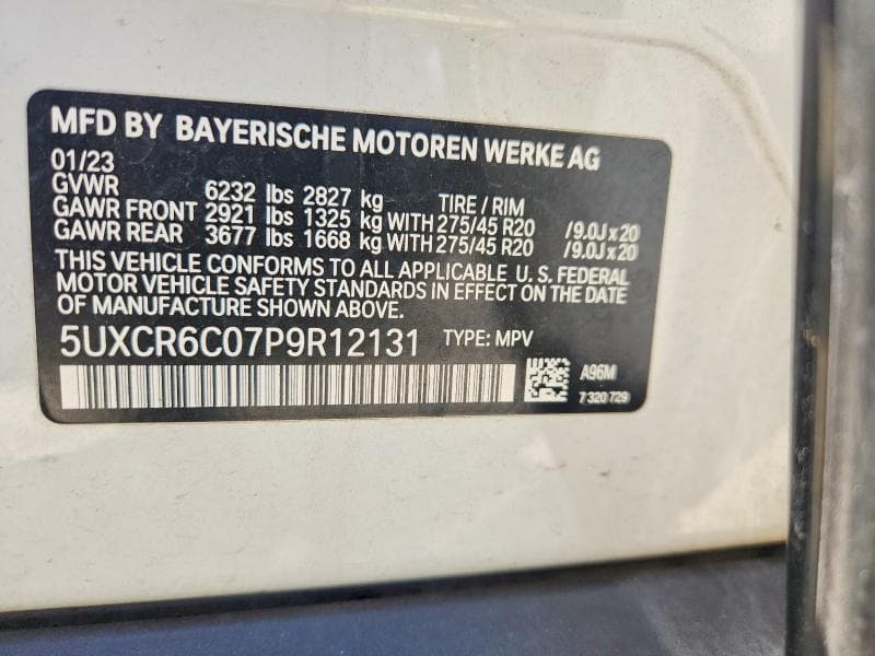 2023 BMW X5 XDRIVE40I 13