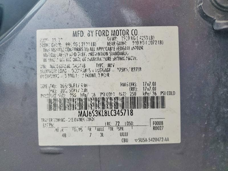 2020 FORD ECOSPORT TITANIUM 13