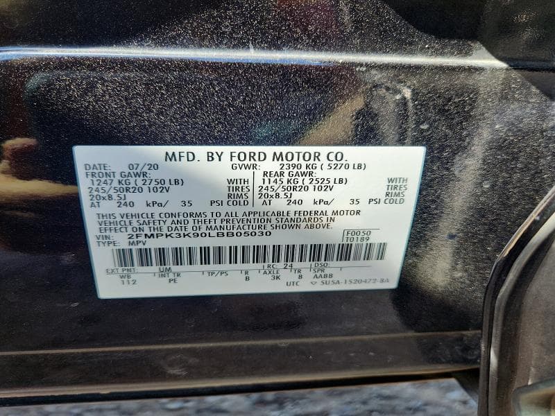 2020 FORD EDGE TITANIUM 12