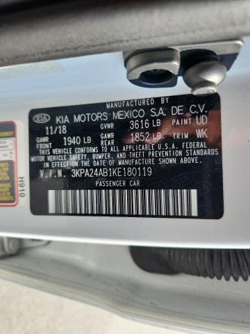 2019 KIA RIO S 13