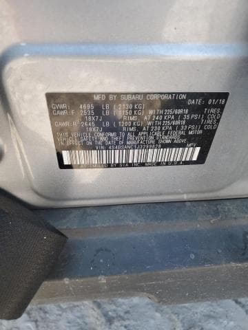 2018 SUBARU OUTBACK 2.5I LIMITED 12