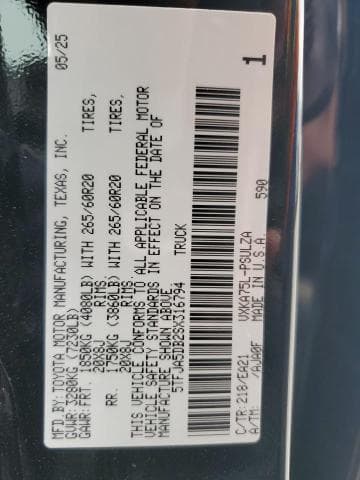 2025 TOYOTA TUNDRA CREWMAX LIMITED 12