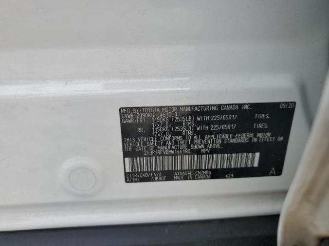 2021 TOYOTA RAV4 XLE 12
