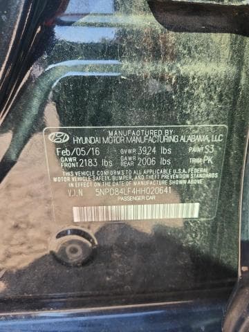 2017 HYUNDAI ELANTRA SE 13