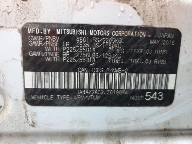 2018 MITSUBISHI OUTLANDER ES 14