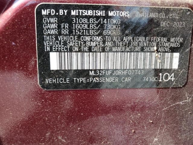 2024 MITSUBISHI MIRAGE 13