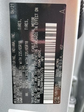 2021 TOYOTA HIGHLANDER XLE 13