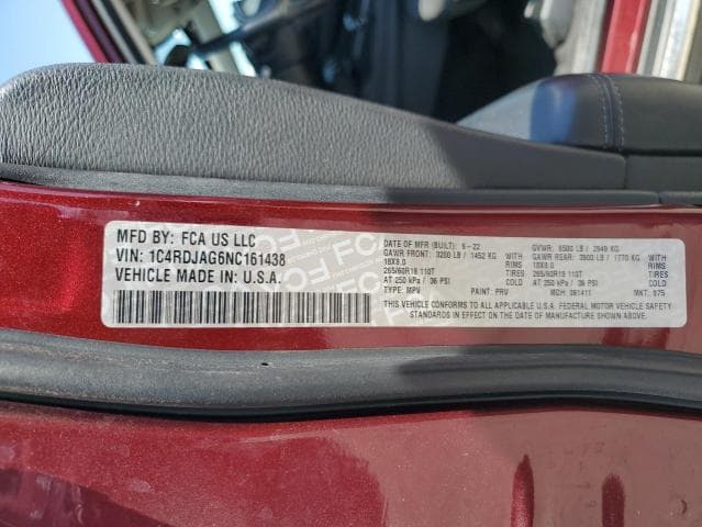 2022 DODGE DURANGO SXT 13