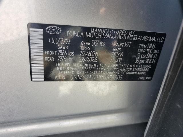 2023 HYUNDAI SANTA FE SEL 13