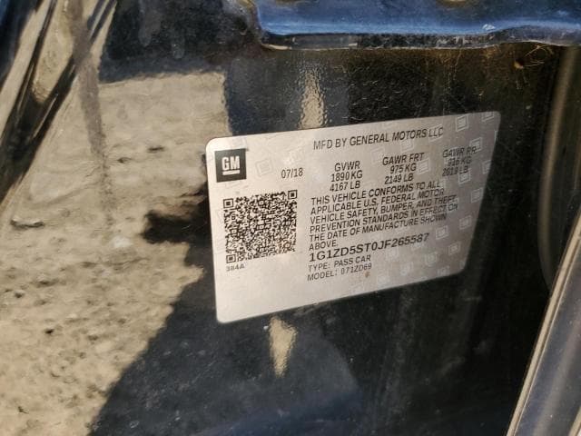 2018 CHEVROLET MALIBU LT 12
