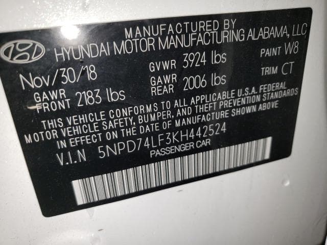 2019 HYUNDAI ELANTRA SE 12
