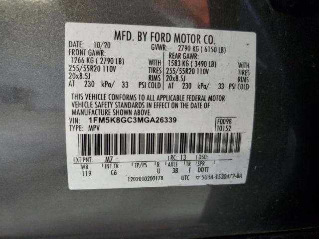 2021 FORD EXPLORER ST ST 13
