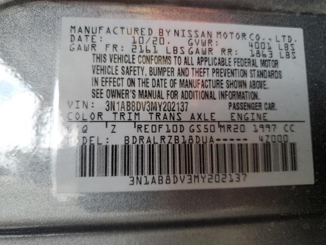 2021 NISSAN SENTRA SR 12