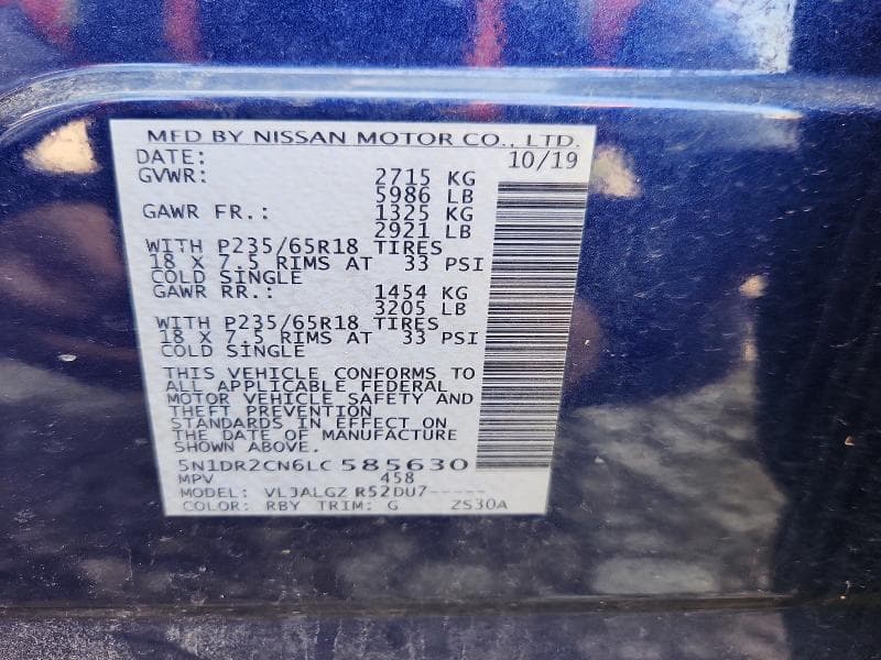 2020 NISSAN PATHFINDER SL 13