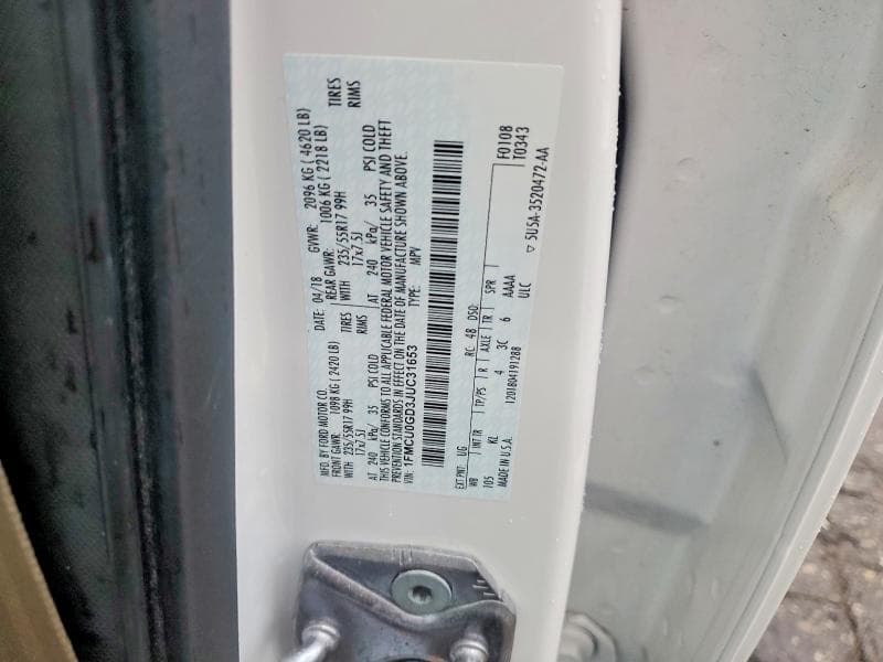 2018 FORD ESCAPE SE 13