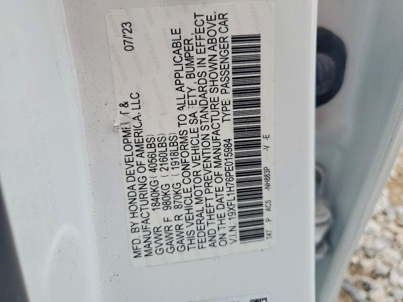 2023 HONDA CIVIC EXL 12