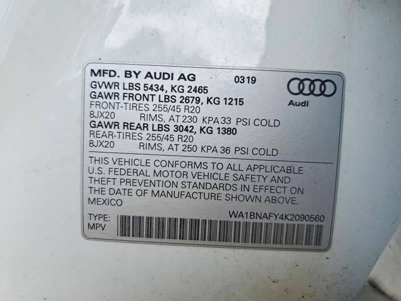 2019 AUDI Q5 PREMIUM PLUS 13