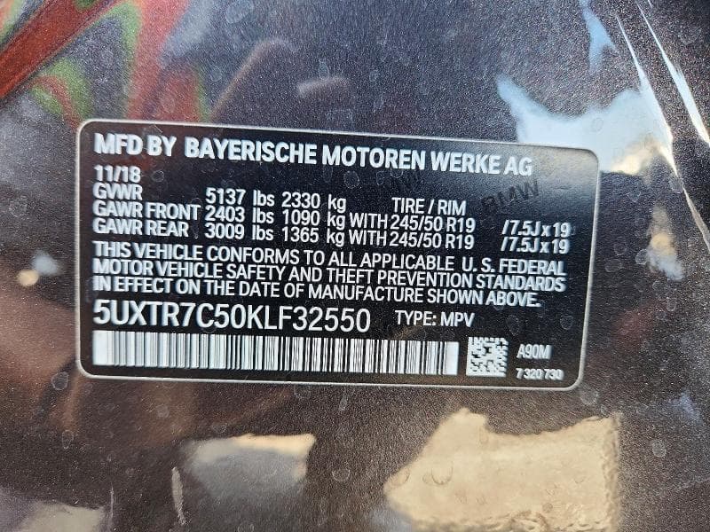 2019 BMW X3 SDRIVE30I 13