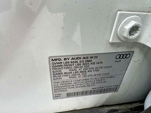 2020 AUDI Q7 PREMIUM 10