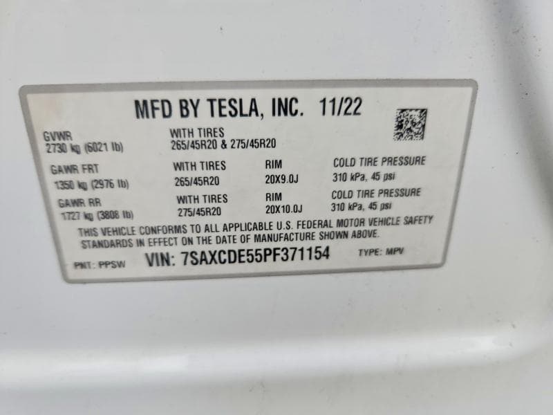 2023 TESLA MODEL X 13